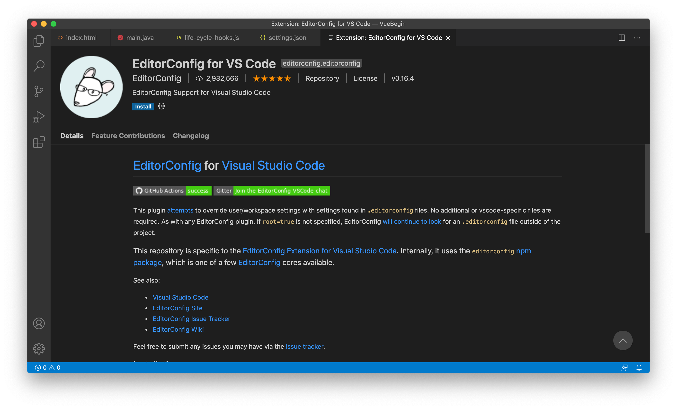  VSCode EditorConfig Tab Size Indentation 