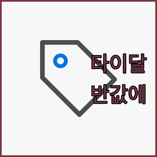 타이달 고음질 음원 어롱쉐어로 부담없