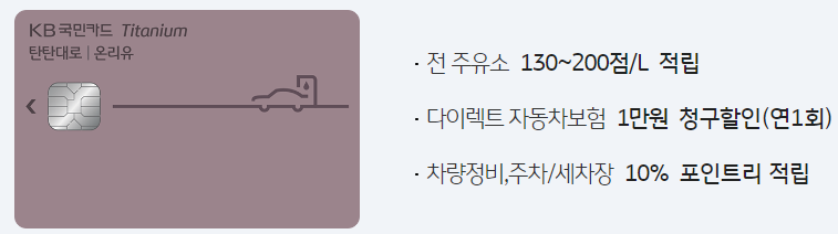  탄탄대로 온리유 티타늄 카드