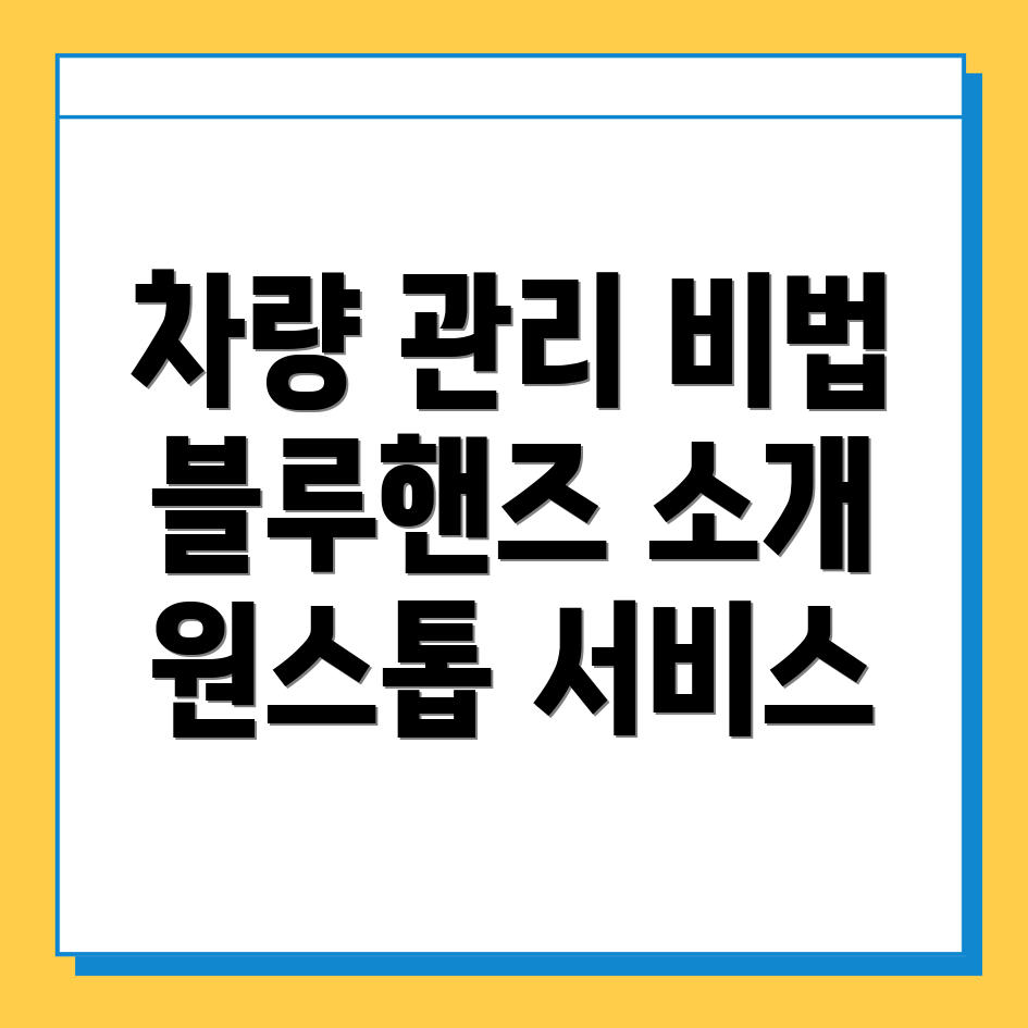 차량 관리