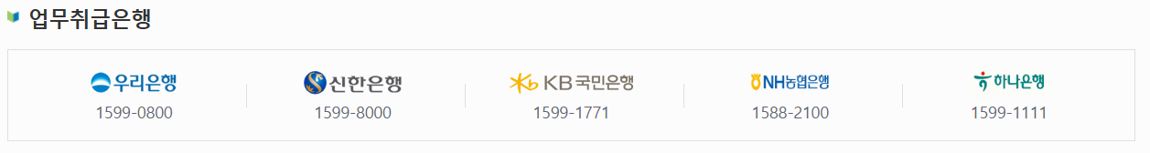 대출취급은행