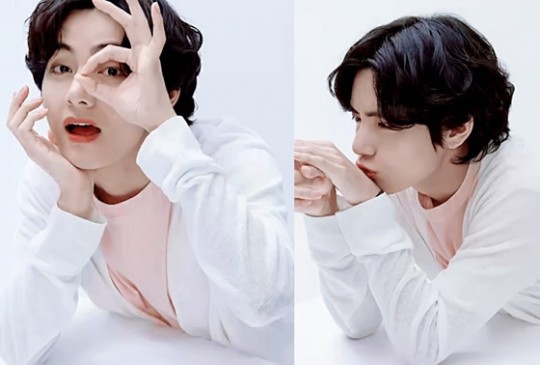  방탄소년단 뷔, 칠성사이다 메이킹 영상서 상큼발랄 매력 '톡!'