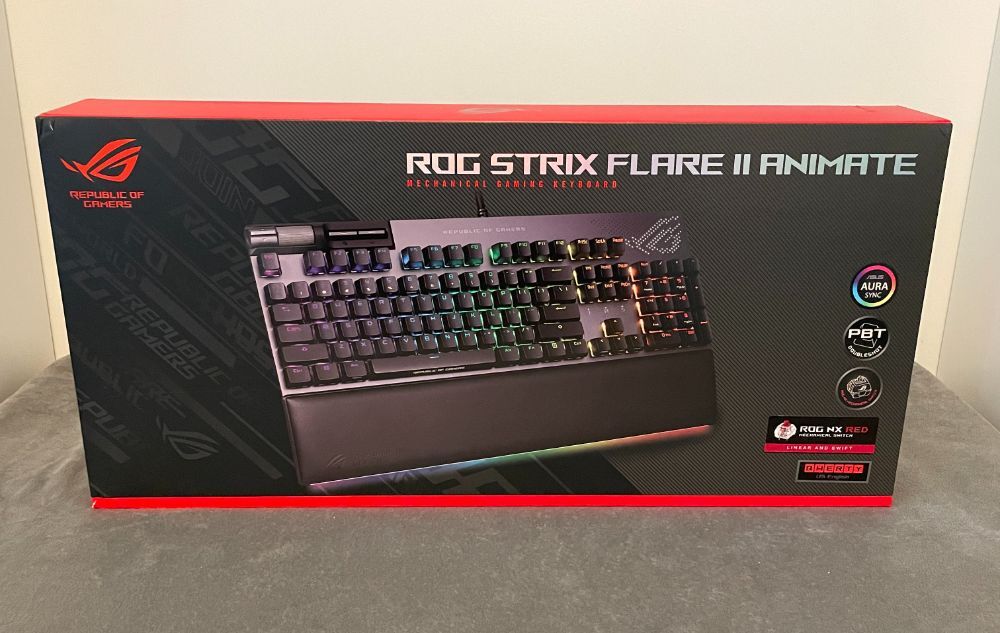 ASUS ROG Strix Flare II Animate 기계식 키보드 검토