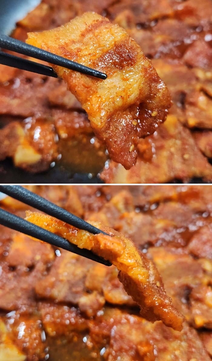 윙잇-고추장-삼겹살-오늘고기-두께-사진