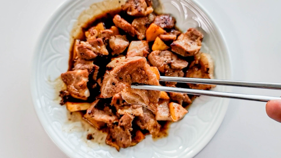 돼지고기목살조림 만드는 법. 색다른 돼지목살요리. 5