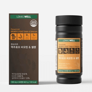 로하스웰 맥주효모 비오틴 셀렌 영양제