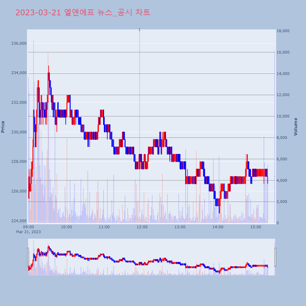 엘앤에프_뉴스공시차트