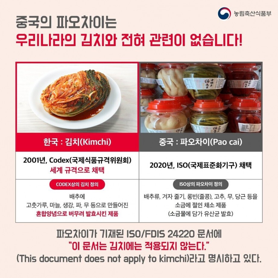  김치 관련 중국언론에 속고 있는 중국인들