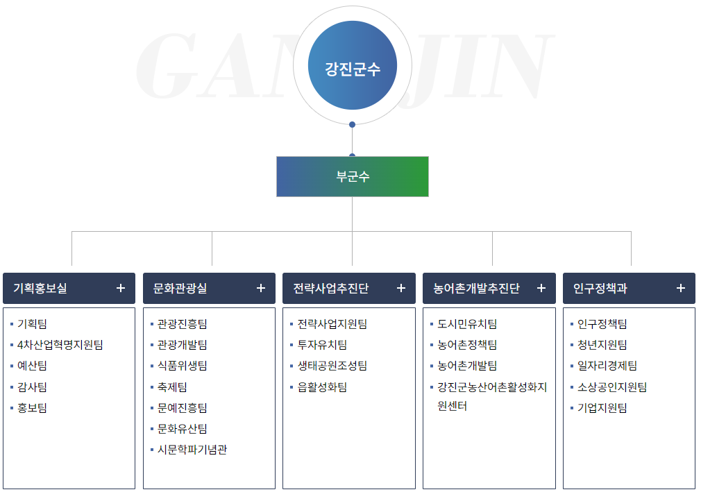 강진군청 조직도