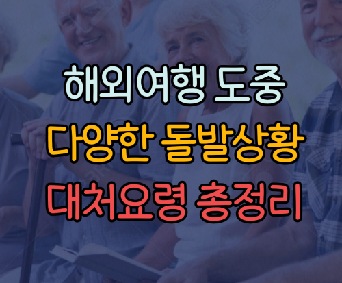 해외여행 돌발상황 대처방법