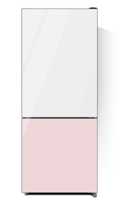 하이얼 글램 글라스 일반형냉장고 방문설치, 민트화이트 + 핑크, HRP176MDWP
