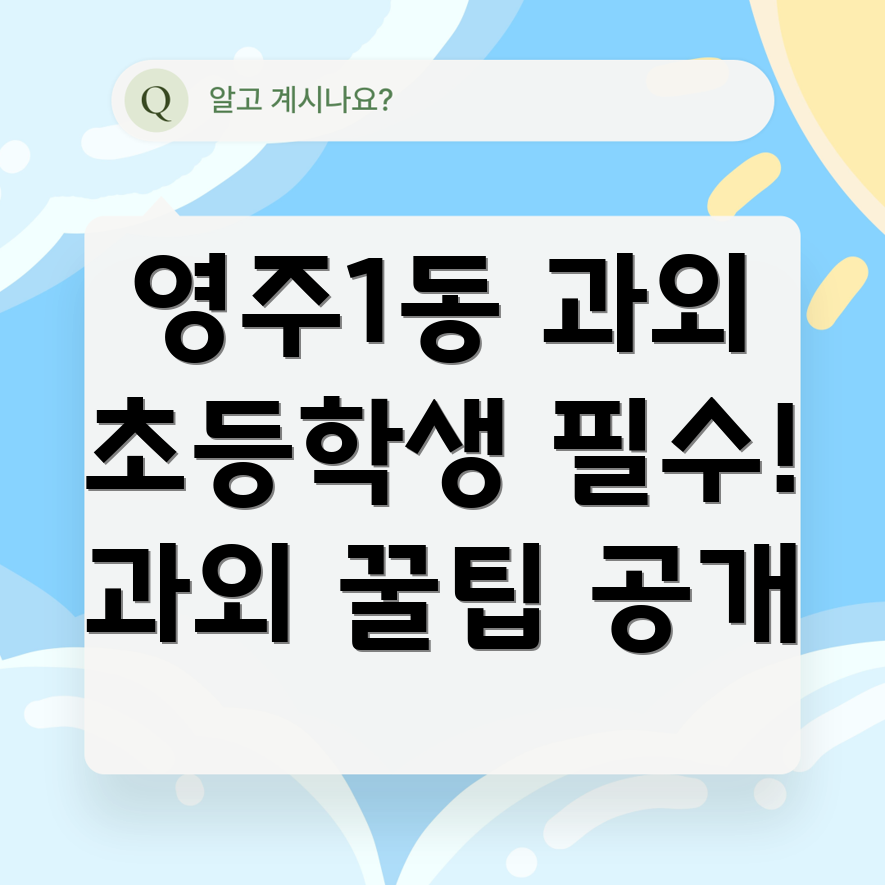 부산 초등학생 과외