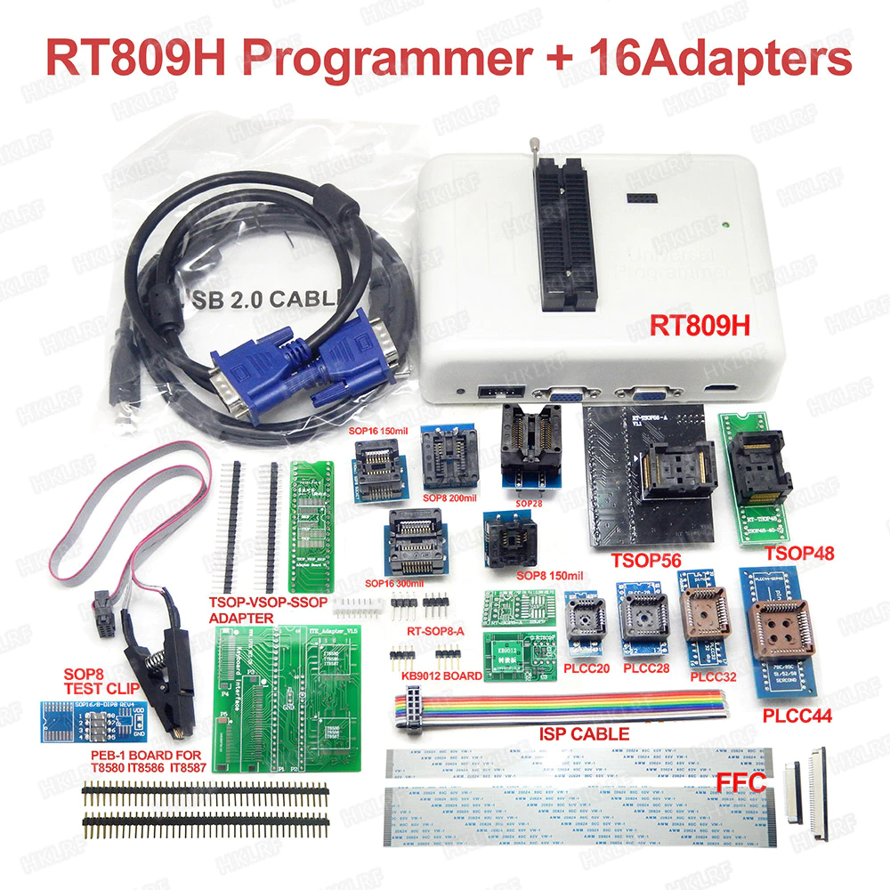  RT809H EMMC-Nand 플래시 프로그래머, 범용 롬라이터 수리기사 필수템 적극추천