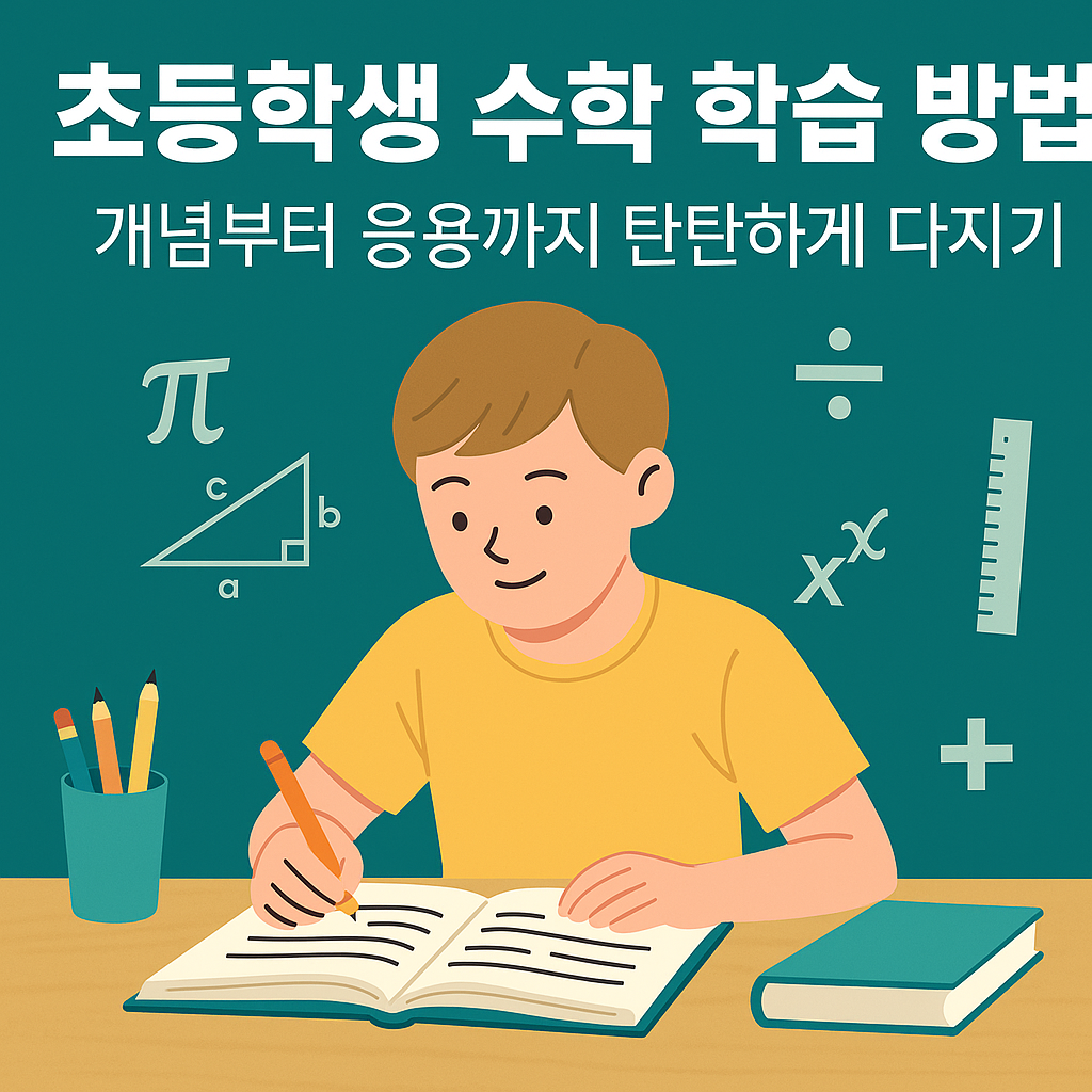 초등학생 수학 학습 방법 개념부터 응용까지 탄탄하게 다지기