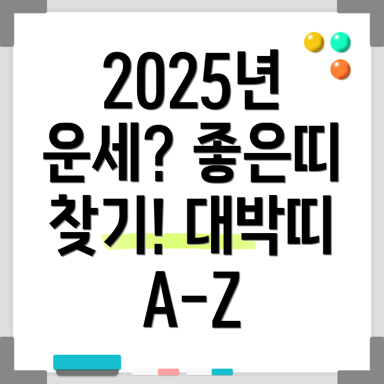 2025년 띠