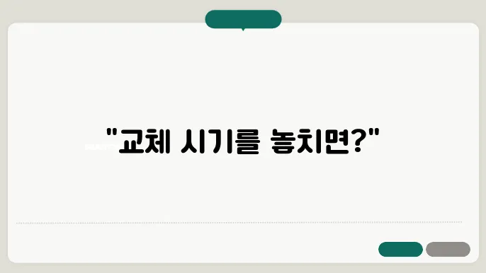 타이밍 벨트 교체 시기