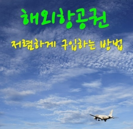 저렴한 항공권(해외&국내) 찾는 사이트 안내 저렴한 항공권(해외&국내) 찾는 사이트 안내