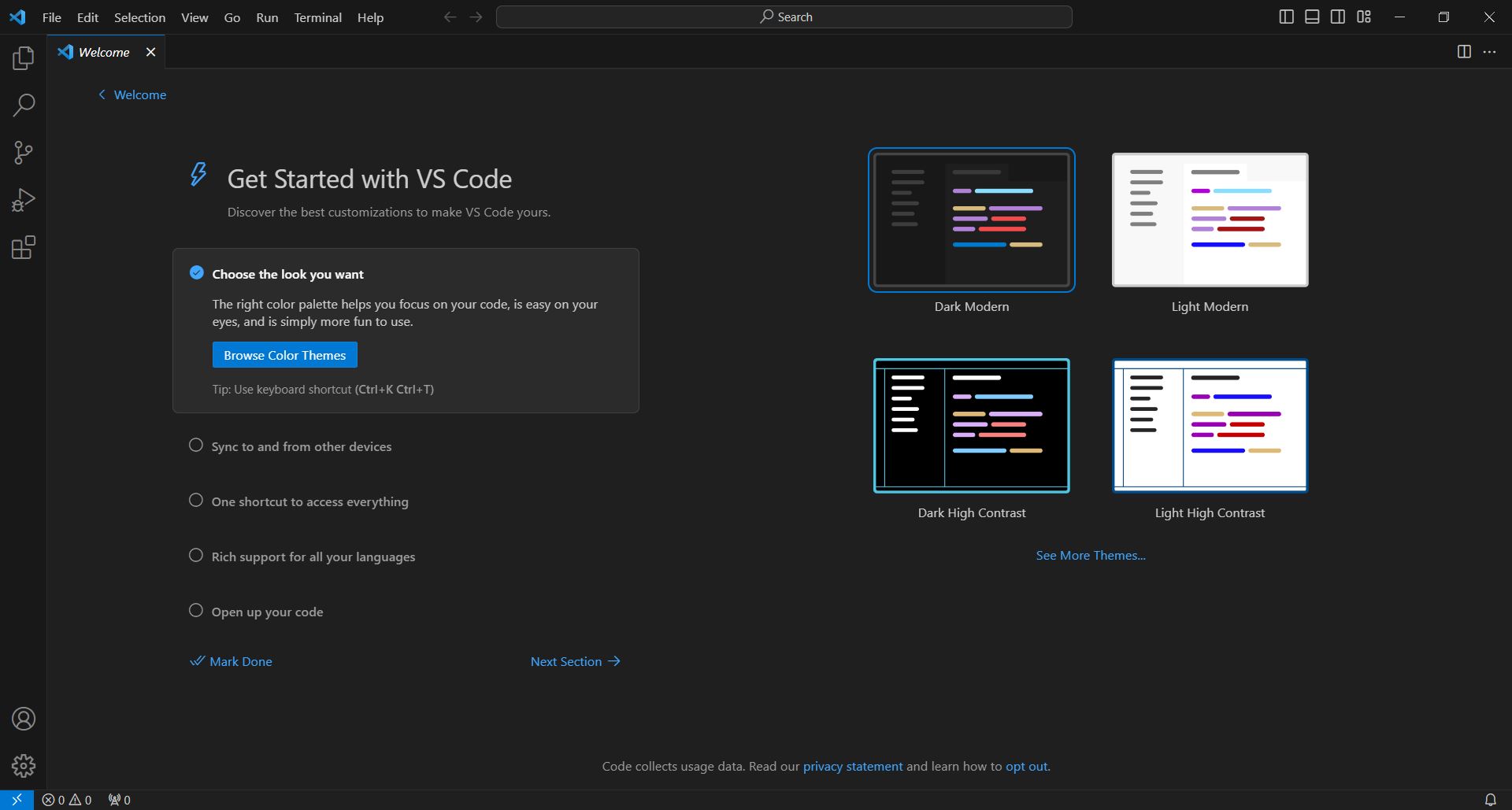 Visual Studio Code 입장