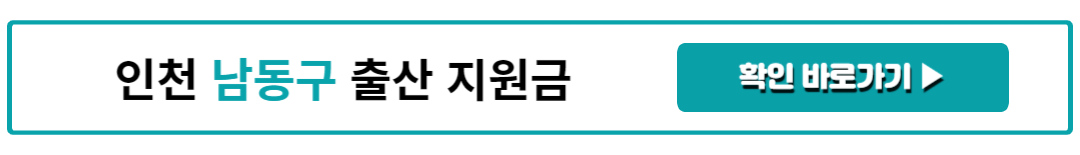 인천 남동구 출산 지원금