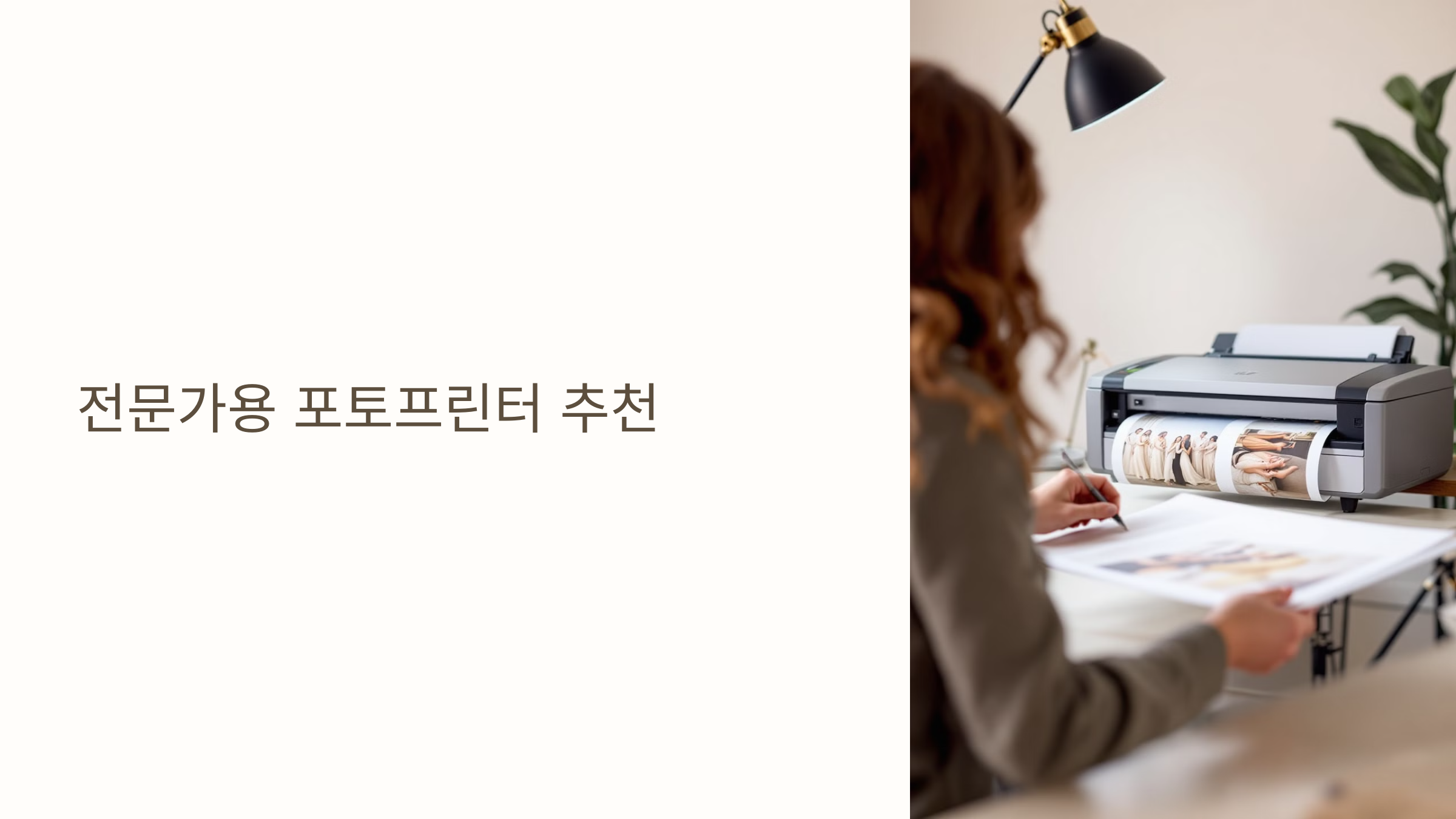 🎨 전문가용 포토프린터 추천