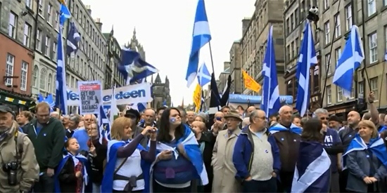 스코틀랜드 분리 독립 시위