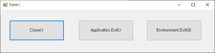 [C# Windows Form] Close, Application.Exit, Environment.Exit 차이점 :: 저그 ...