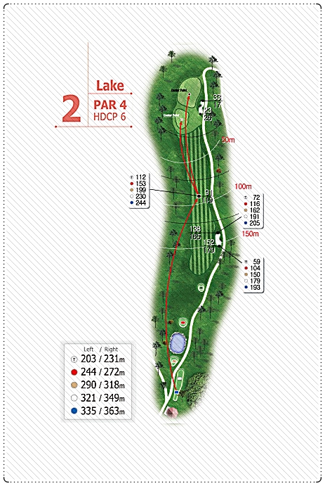 보성CC 레이크 코스 2번 홀