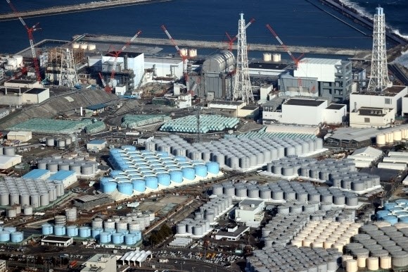 일본 후쿠시마 원자력발전소 모습 오염수 저장 탱크 모습