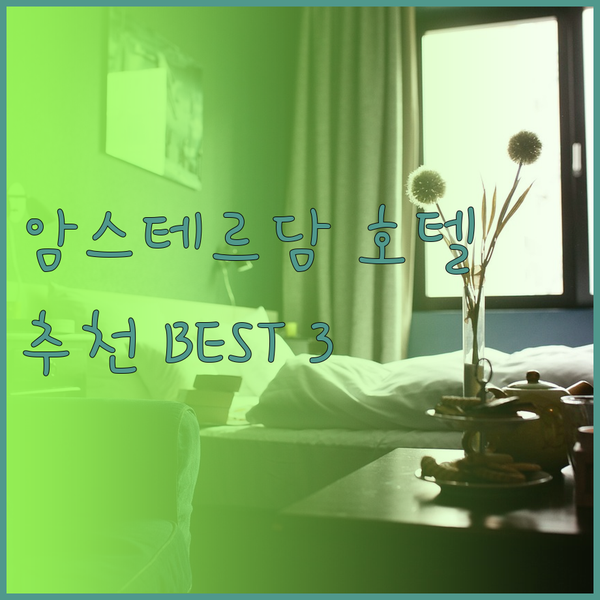 암스테르담 호텔 추천 세 곳 비교분석