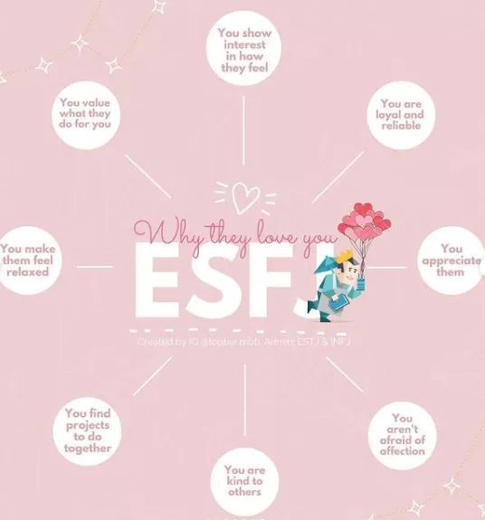  당신이 ESFJ(친선도모형) 유형에게 사랑받는 이유