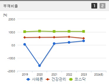 샤페론 부채비율