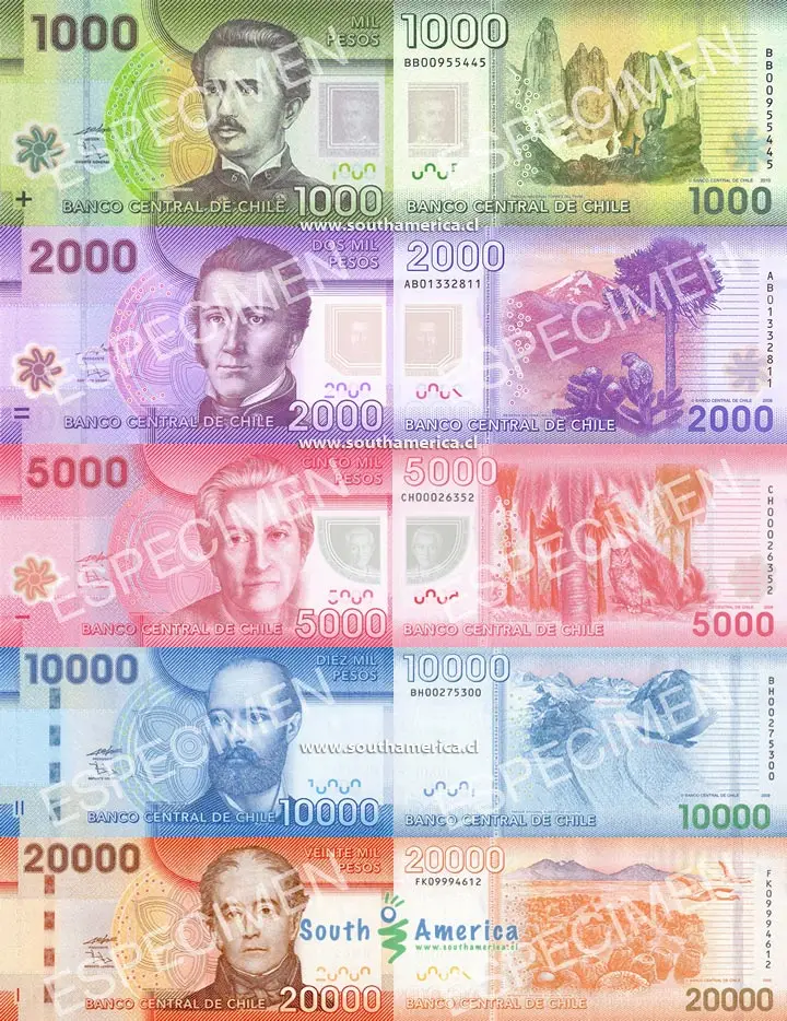 지폐 칠레 페소