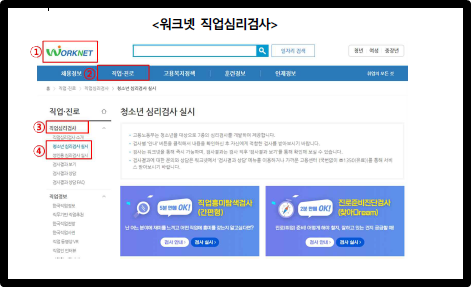 워크넷 직업심리검사