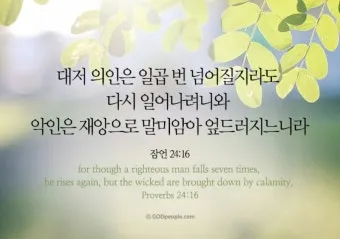 잠언 24장 솔로몬 잠언 묵상_2