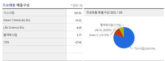 SK디스커버리_주요제품