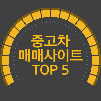 중고차 매매사이트 TOP 5 장단점 비교