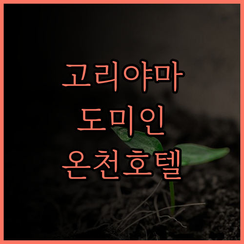 도미인 익스프레스 고리야마.. 온천과