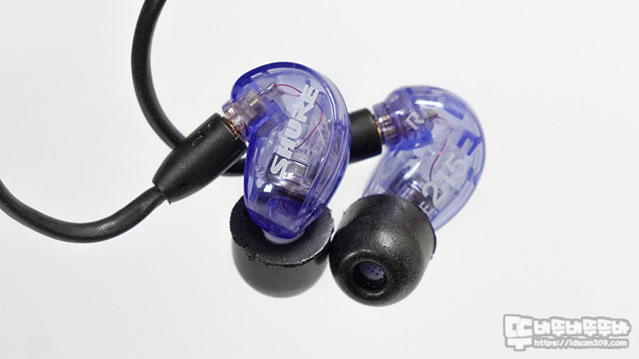  슈어(SHURE) SE215SPE 퍼플 (Purple) 게이밍 이어폰