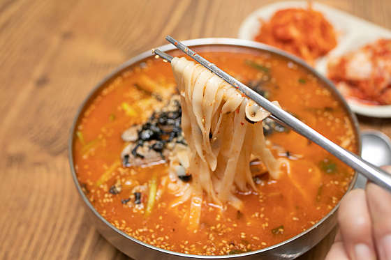장칼국수