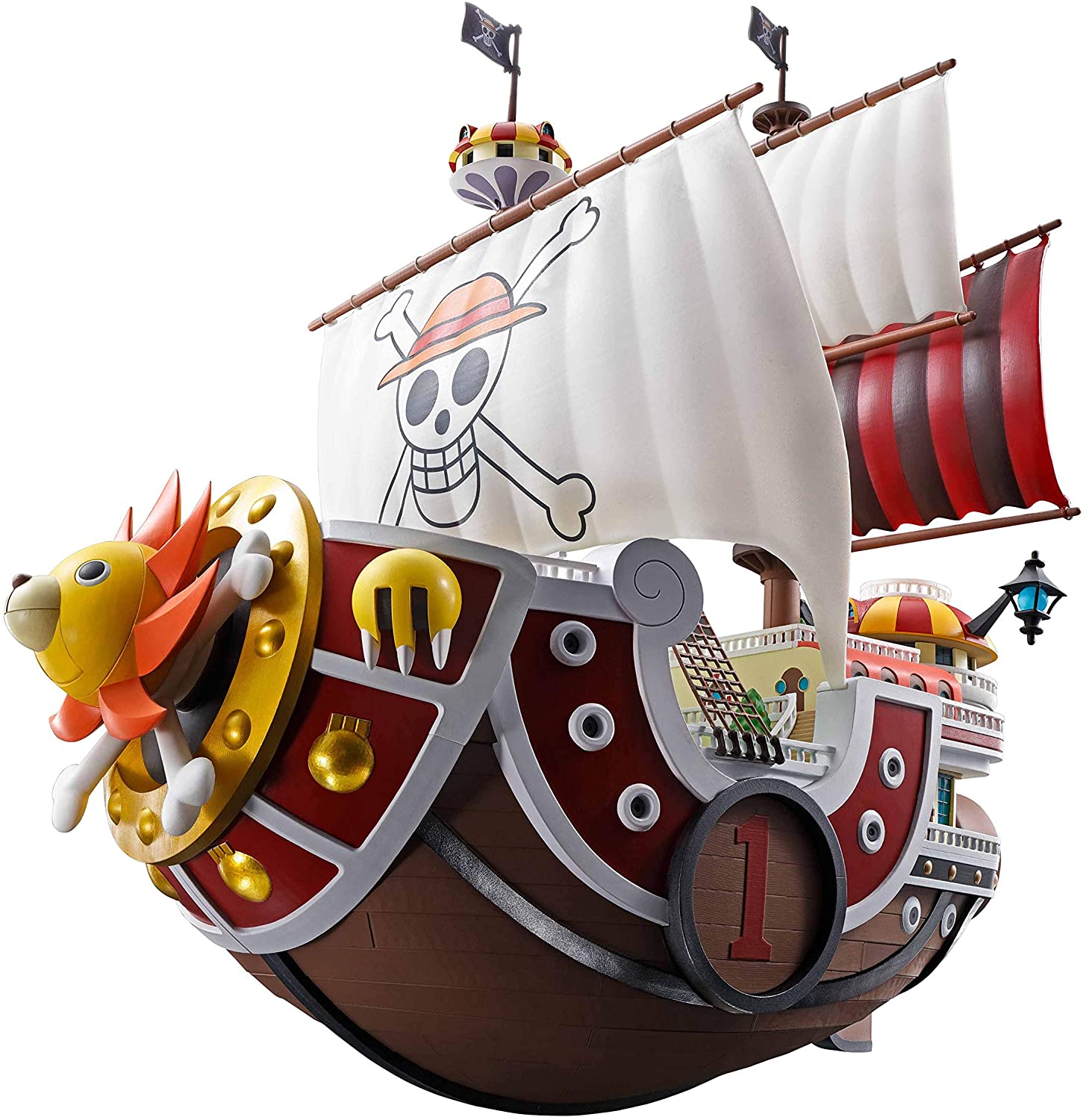  초합금 ONE PIECE 사우 전드 써니 호 피규어 약 380mm ABS & PVC & 다이 캐스트 도장이 끝난 가동 피겨