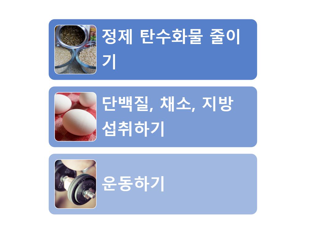 빠르게 살을 빼기 위한 방법 3가지 그래픽