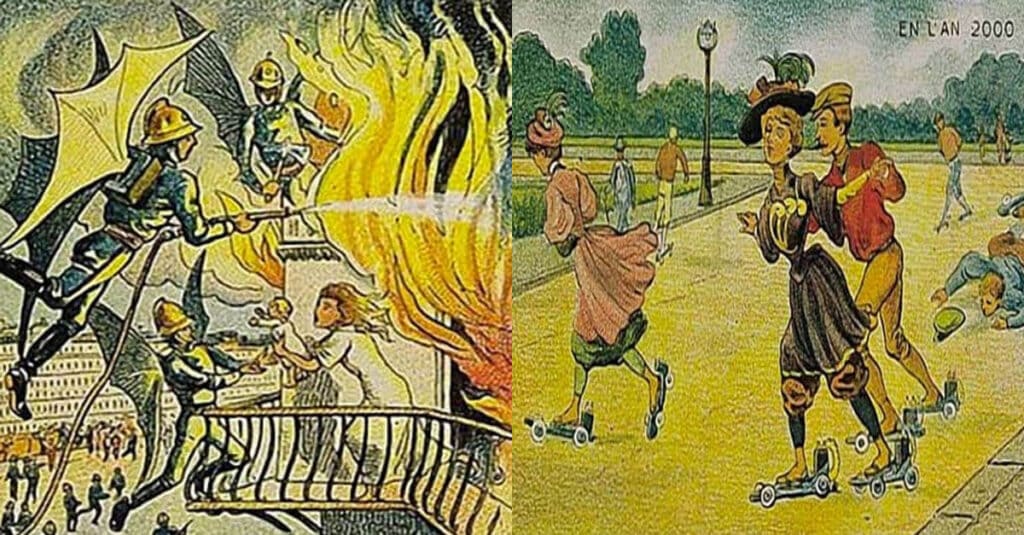 1900년대 사람들이 상상했던 100년 뒤 미래모습