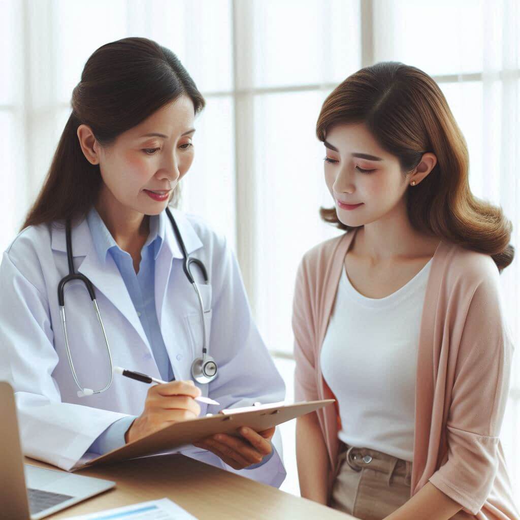 a woman in obstetrics and gynecology