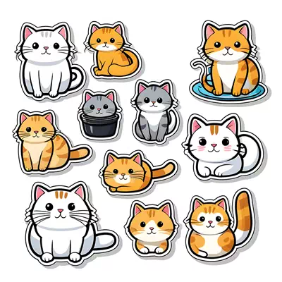 칭찬스티커-고양이