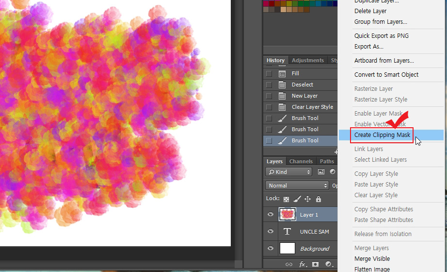 포토샵 클리핑 마스크