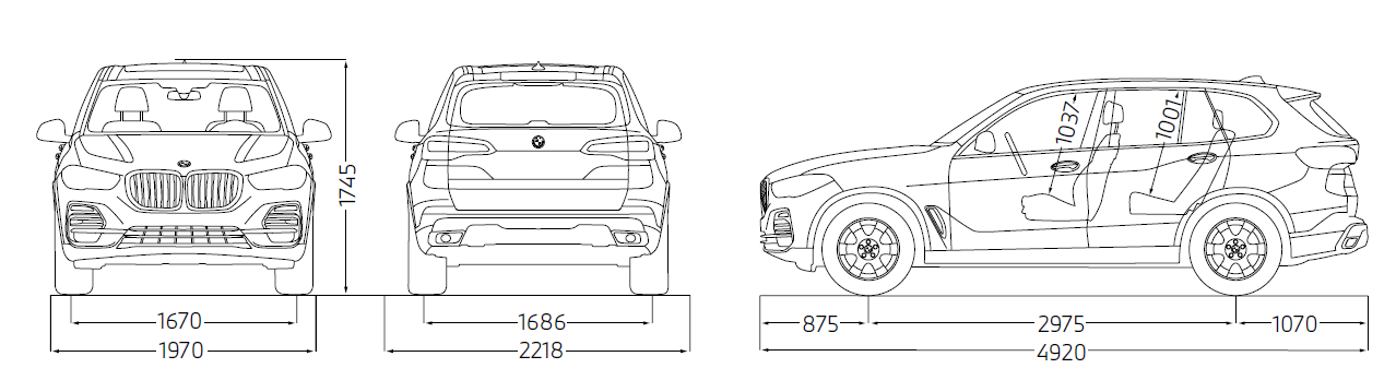 BMW X5 크기 제원표