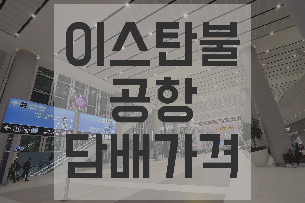  터키 이스탄불 공항 담배 물가! 여행전 필수!