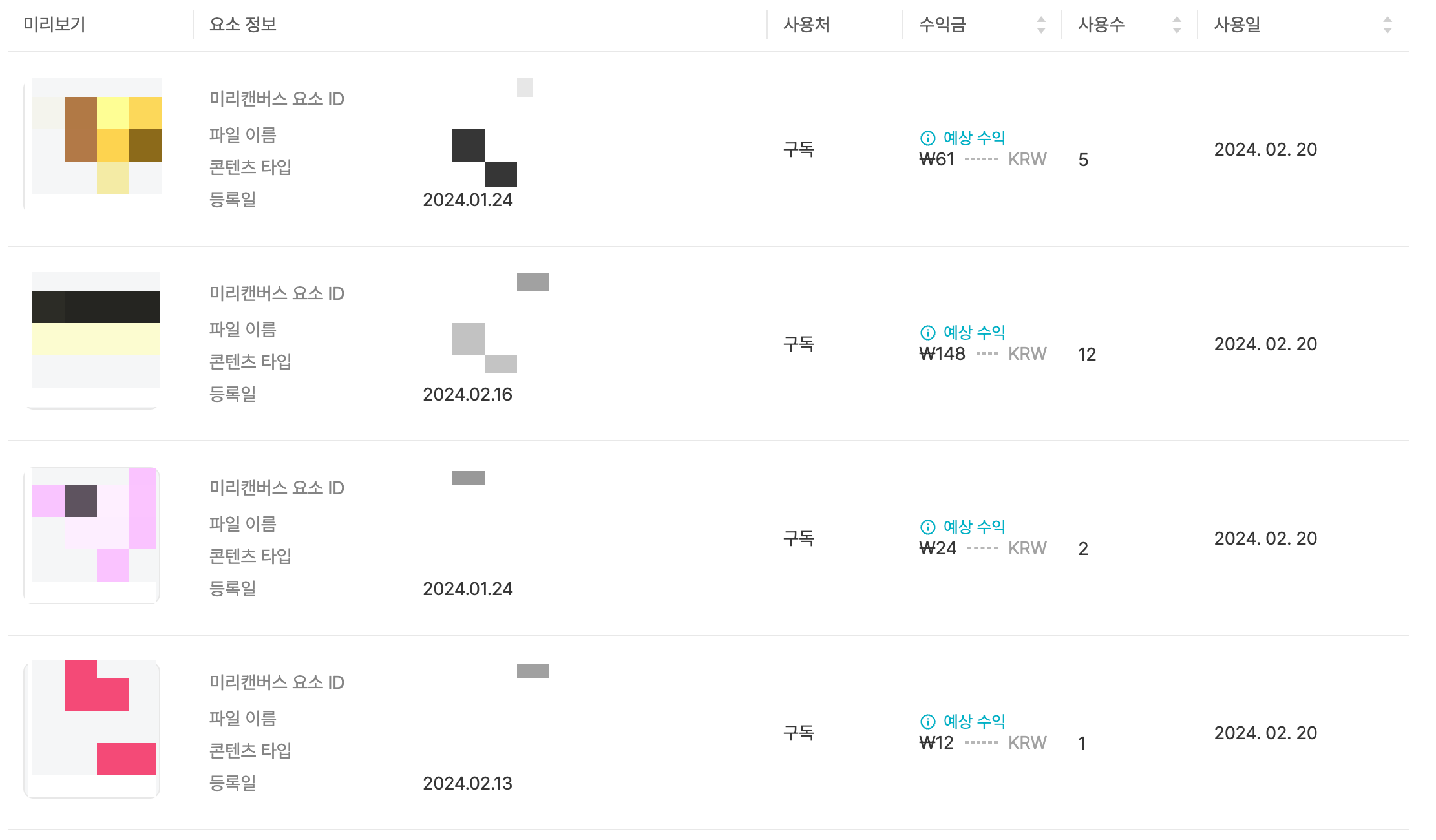  미리캔버스 입점 한달이 되었다 / 현재 성과와 수익은?!