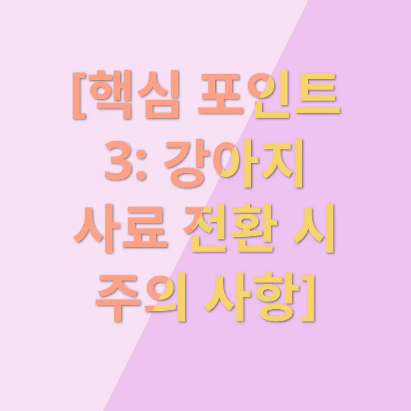 강아지 사료 선택_3