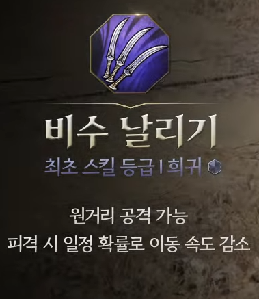 비수날리기